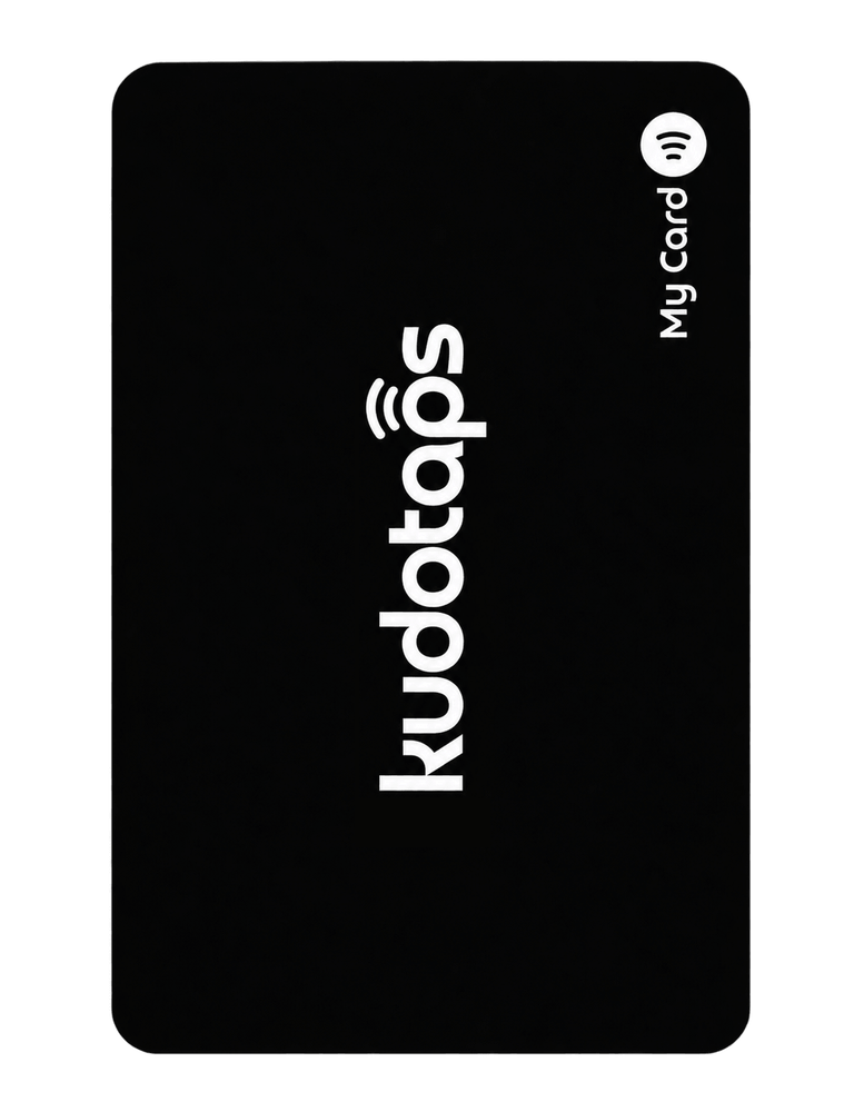 Black KudoTaps NFC Digital Business Card